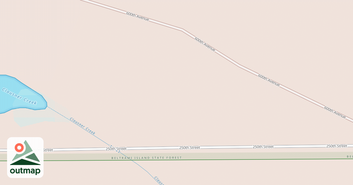 Map of Warroad/Roseau Trails