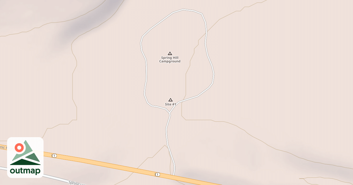 Map of SPRING HILL CAMPGROUND