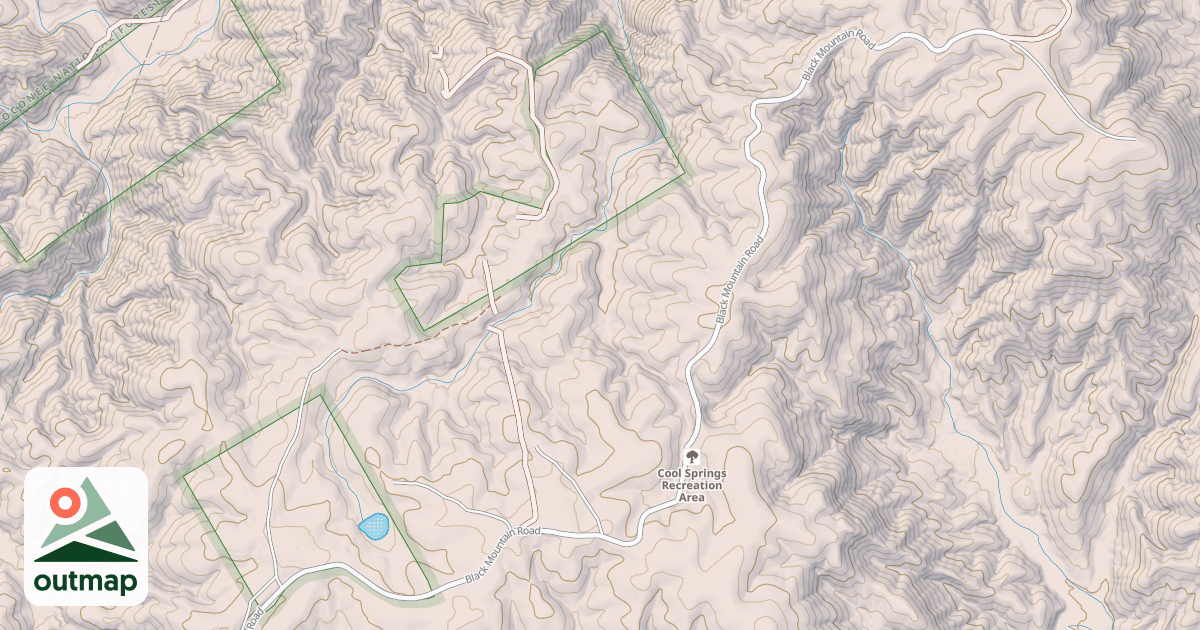 Map of BLACK MOUNTAIN