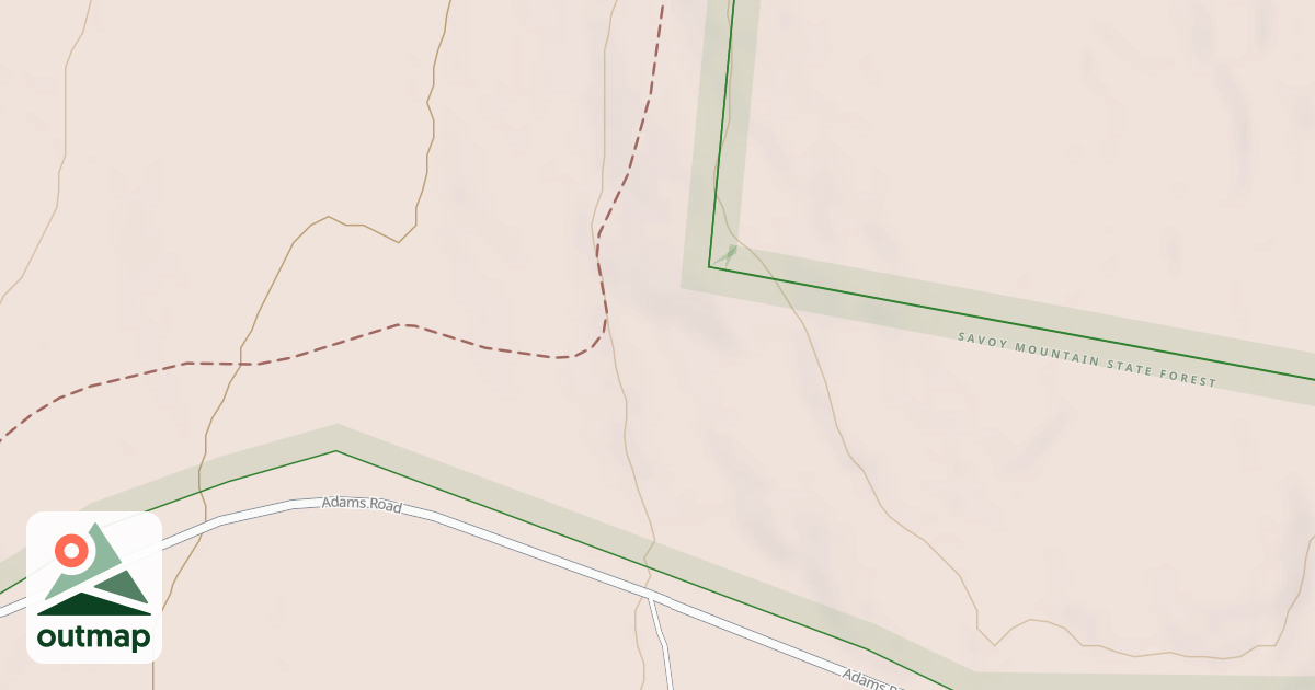 Map of Adams Sno-Drifters Trail