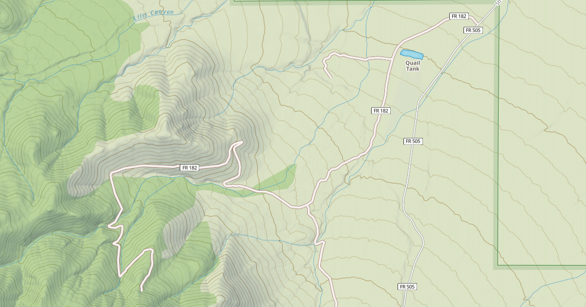 Map preview of USFS Motor Vehicle Use Map Roads {DFC72332-2B06-4D01-900D-E9B13C7F5C1A}