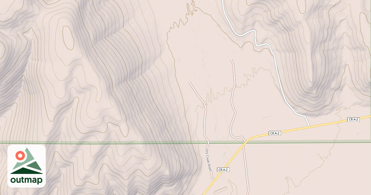 Map of WEST FK DRY CR