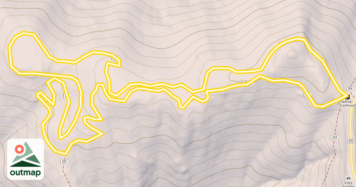 Map of Norski Trail (255)