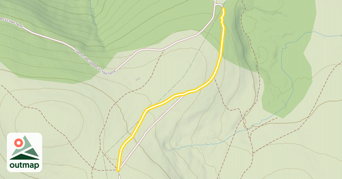Map of Chemin des Sagnes à Chaix Ferré