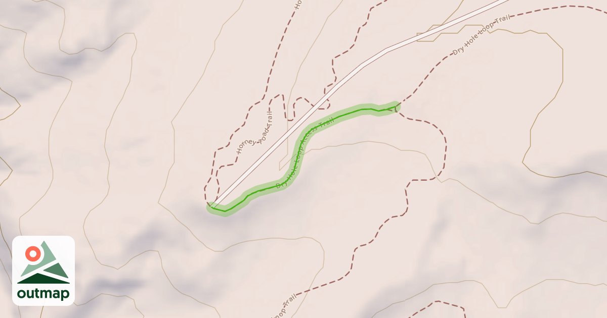 Map of Dry Hole Loop Access Trail
