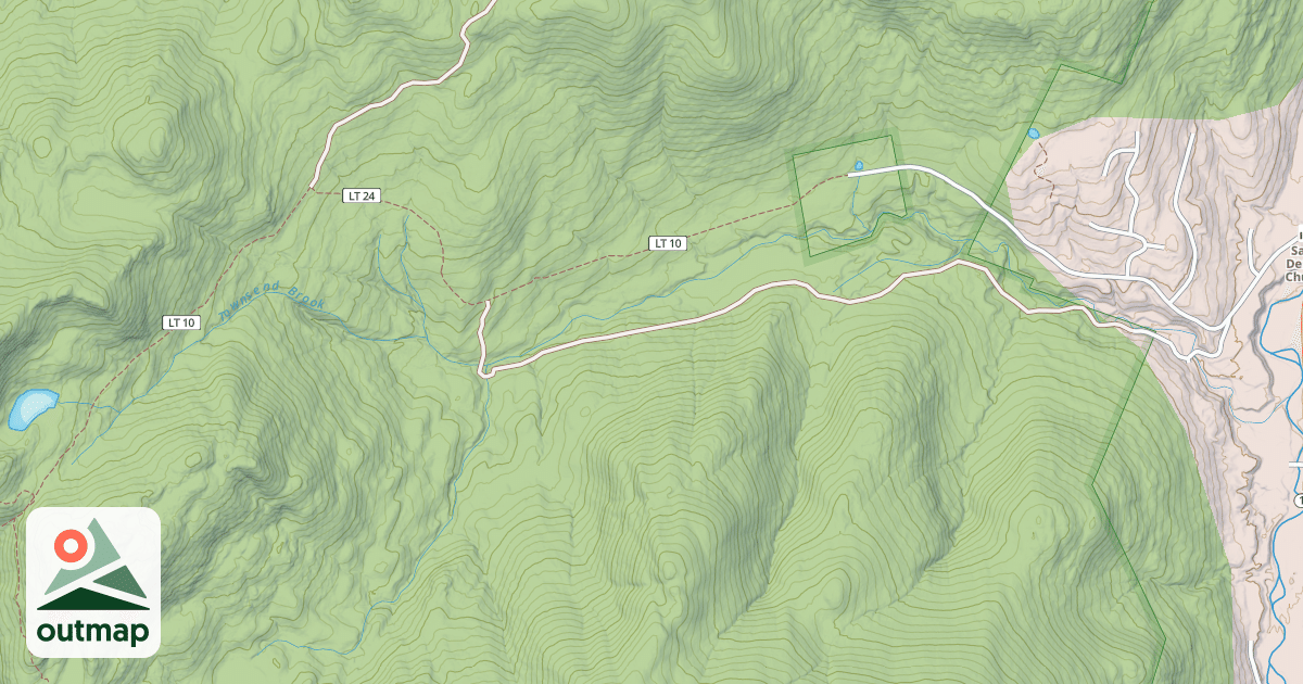 Map of North Pond