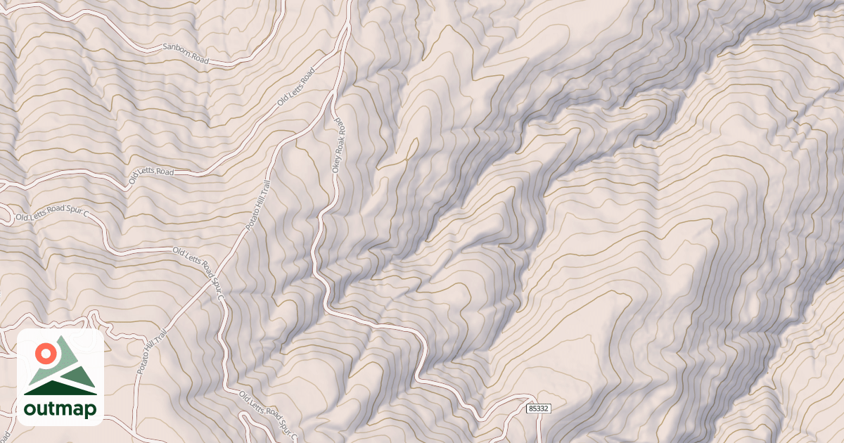 Map of OKEY ROAK