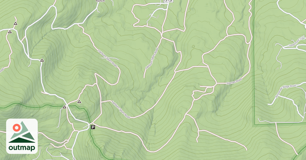 Map of FAIRBURN MTN