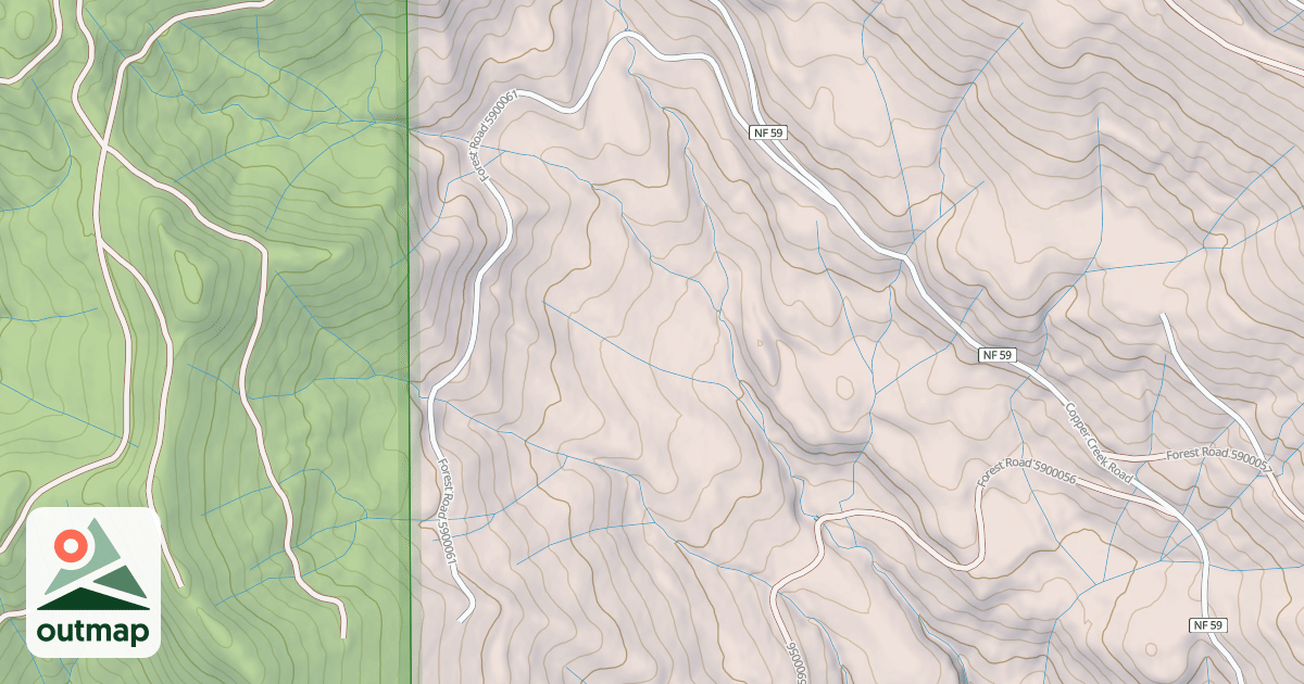 Map of UPPER COPPER CR