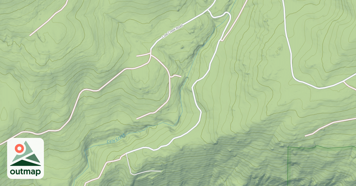 Map of PENSTOCK COLE