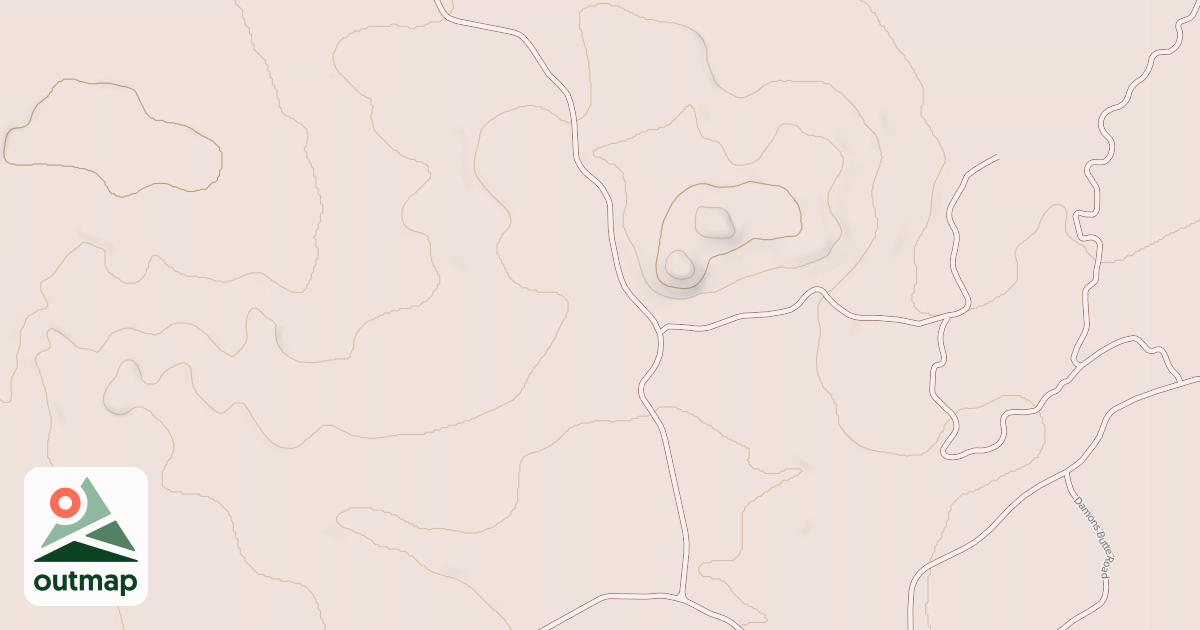 Map of DAMONS BUTTE