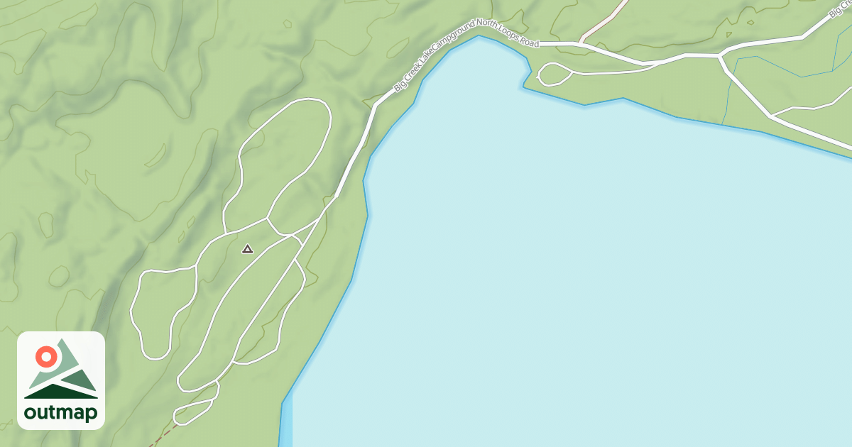 Map of BIG CREEK LK CG N LOOPS