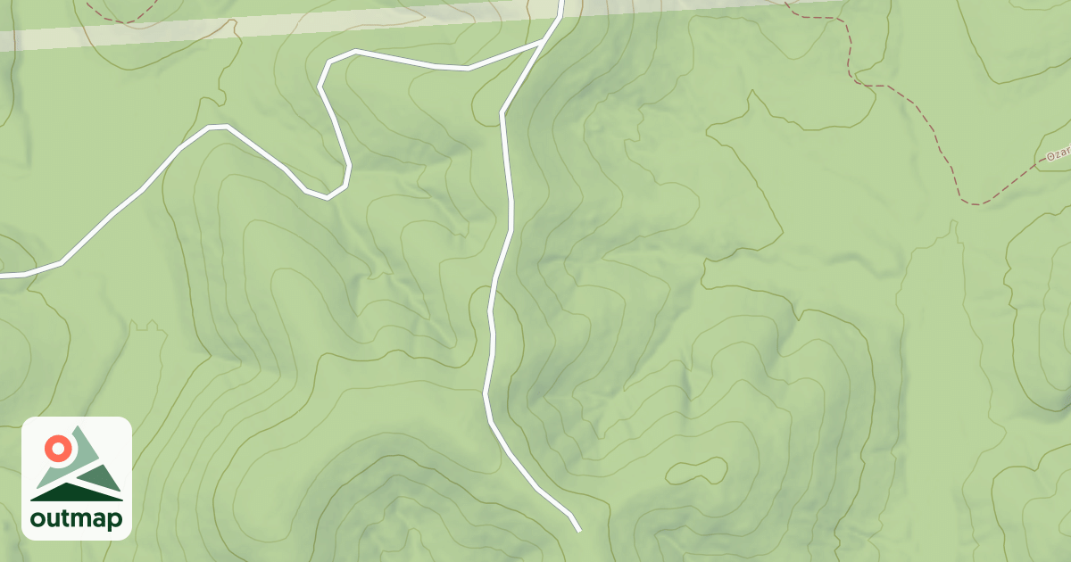 Map of LONG BRUSHY HOLLOW