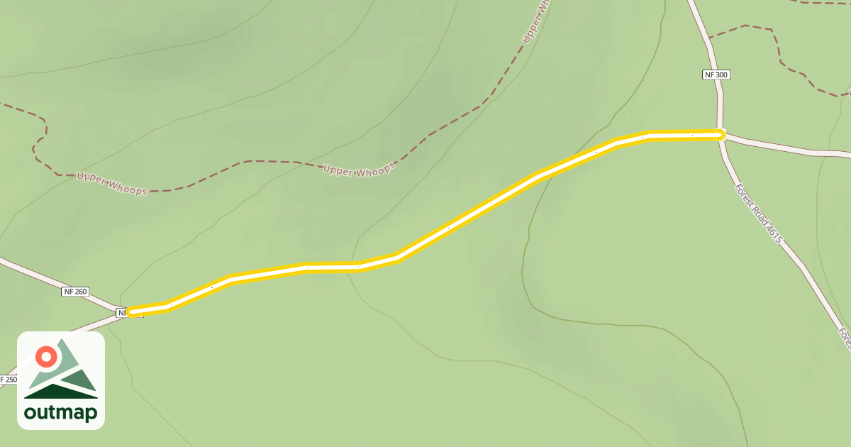 Map of Forest Road 4615-250