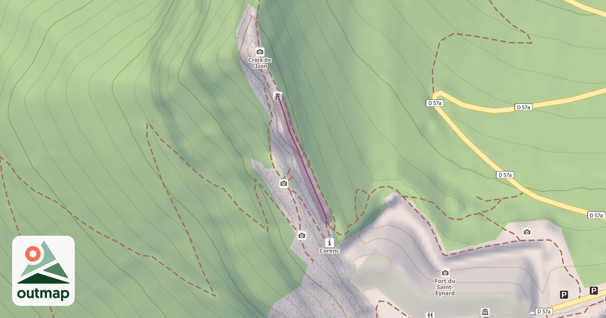 Map of Rocher du Bret