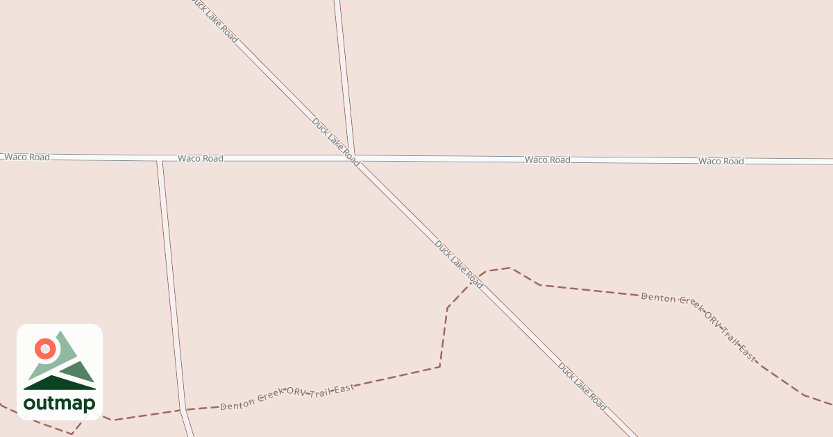 Map of Denton Creek Route