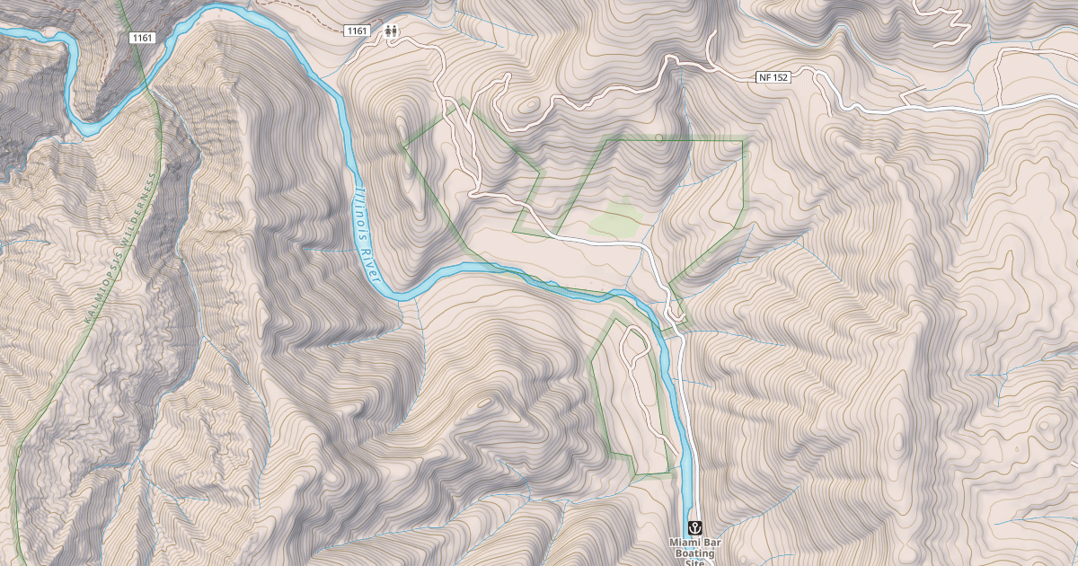 Map preview of ILLINOIS RIVER