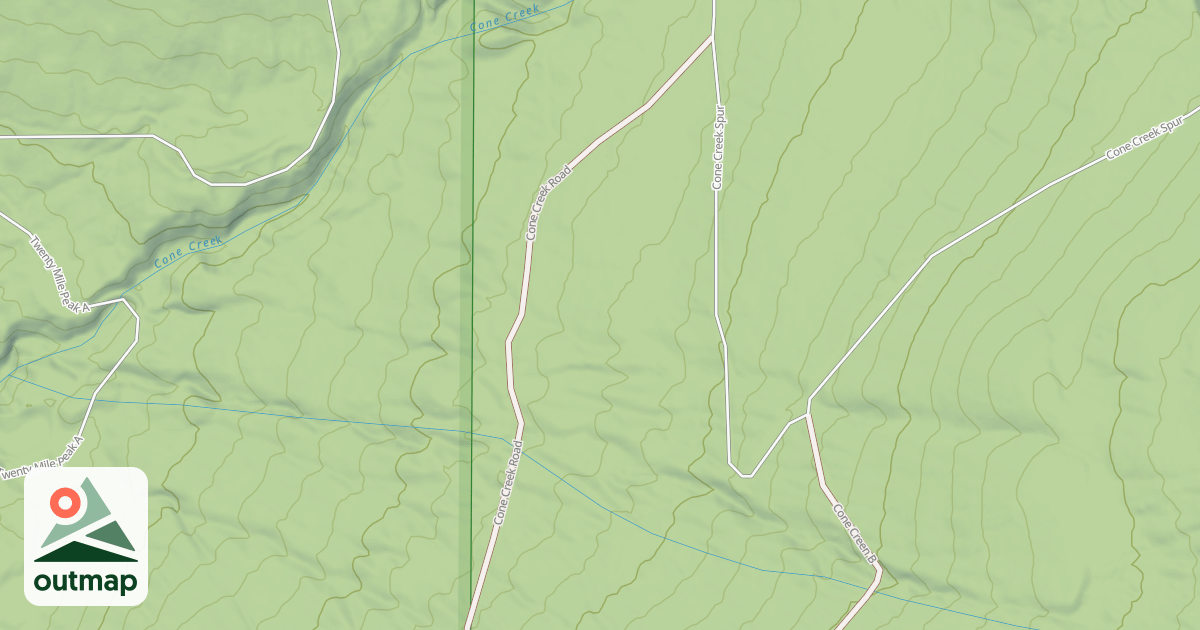 Map of CONE CREEK