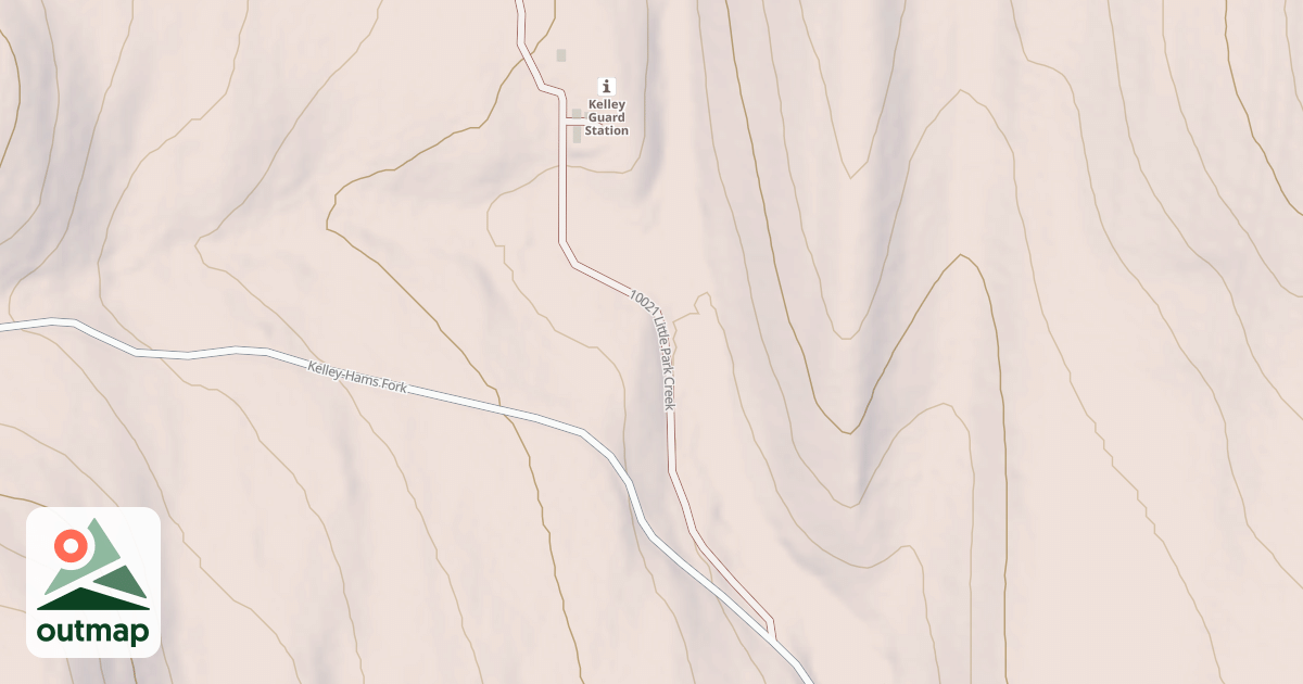 Map of LITTLE PARK CREEK
