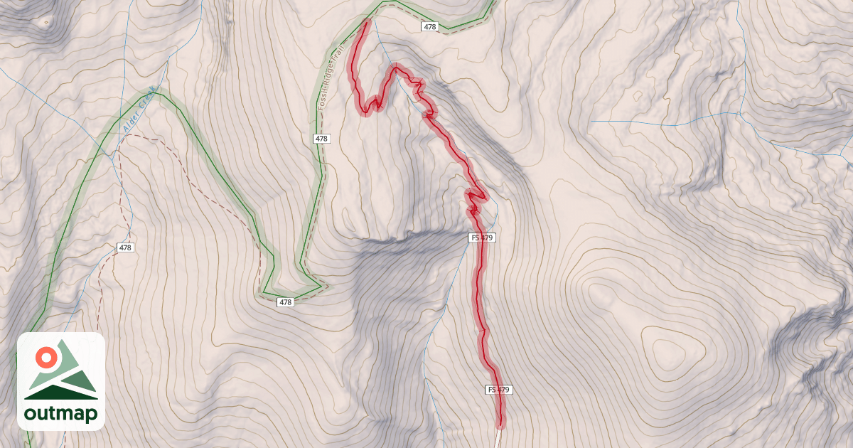 Map of Willow Creek Trail