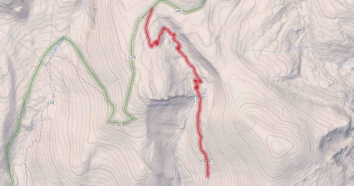 Map preview of Willow Creek Trail
