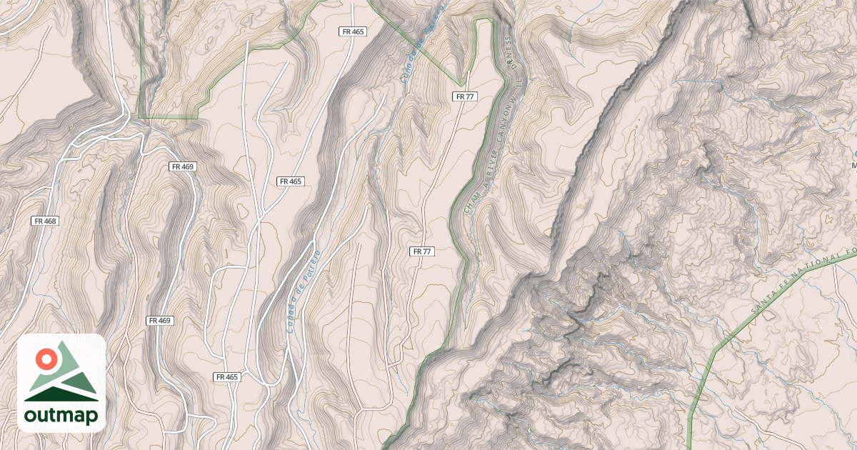 Map of MESA ALTA BASE
