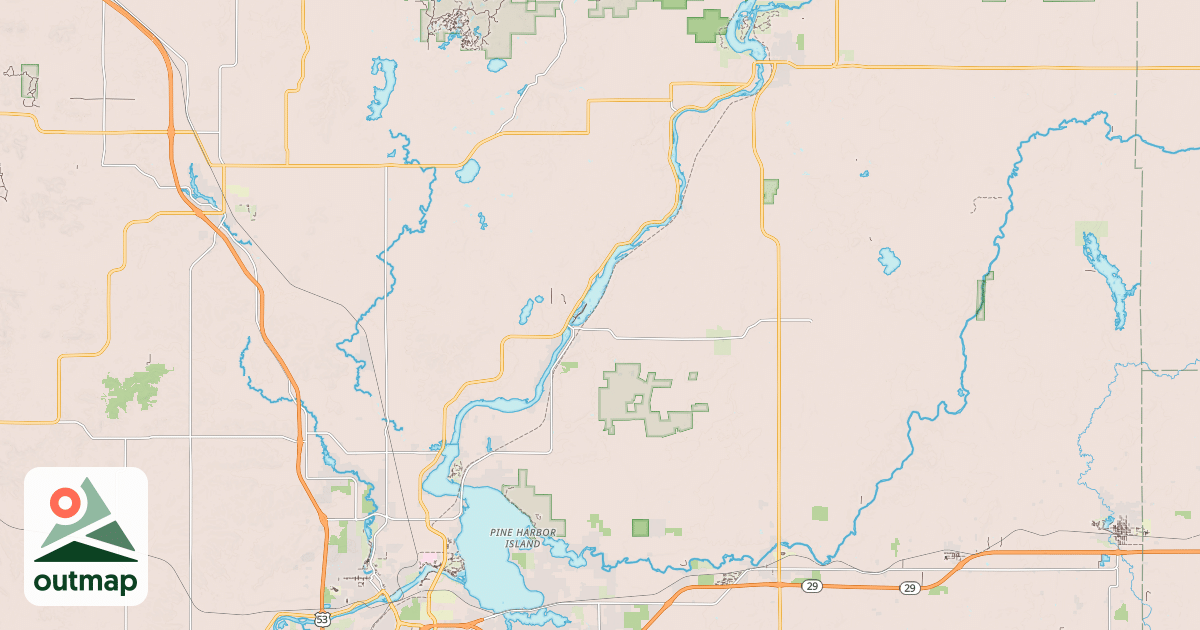 Map of Old Abe State Trail