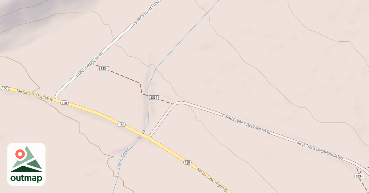 Map of Coop Creek Connector