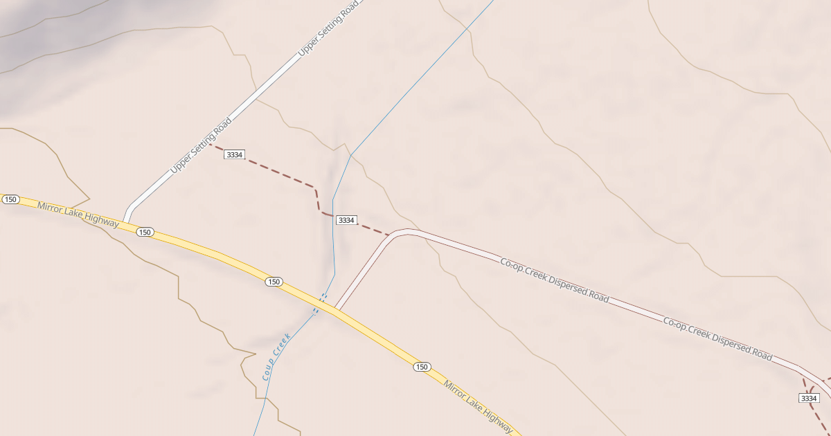Map preview of Coop Creek Connector