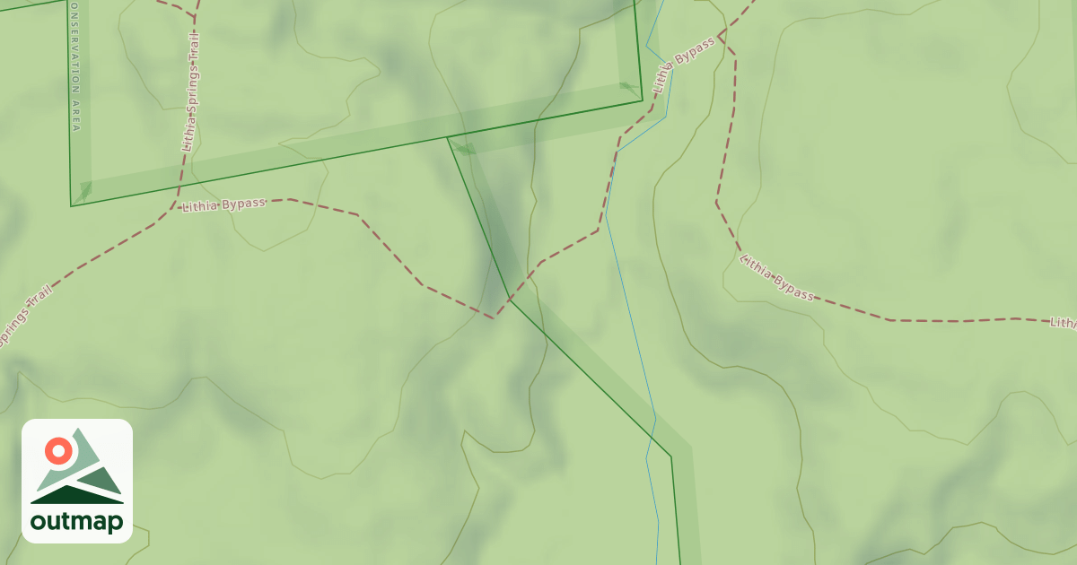 Map of Lithia Springs Trail