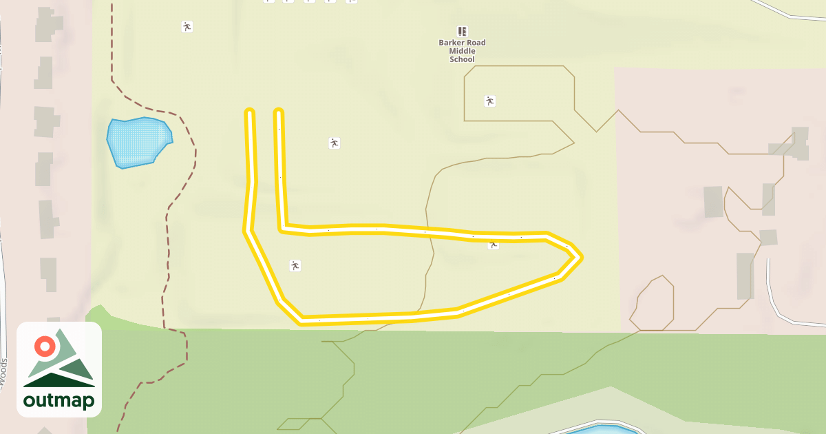 Map of Mt. Pittsford Ski Trail