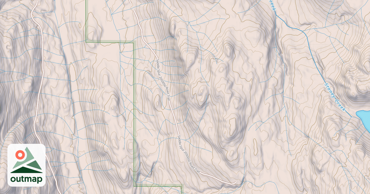 Map of SADDLE SPUR 2050050 ROAD