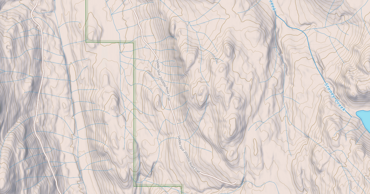 Map preview of SADDLE SPUR 2050050 ROAD