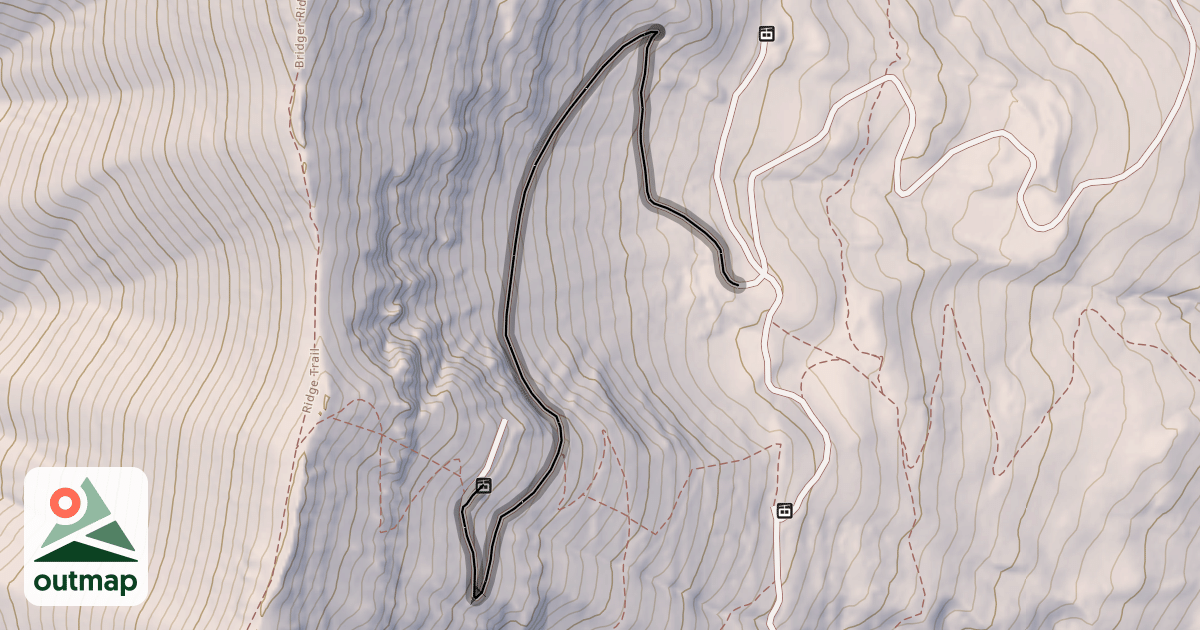 Map of North Bowl Run