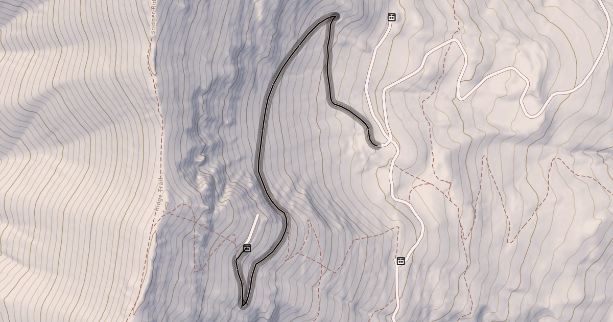 Map preview of North Bowl Run