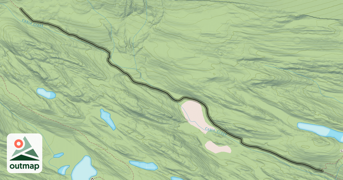 Map of 3 High Lakes