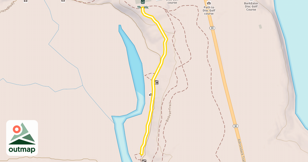 Map of Heron Marsh Trail (Gray)