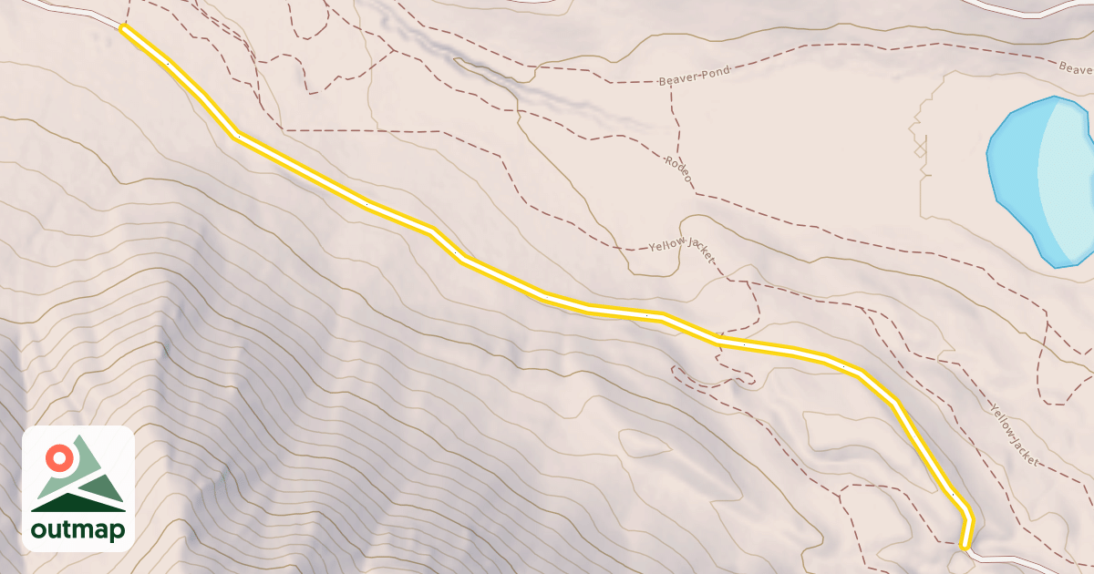 Map of National Forest Development Road 500