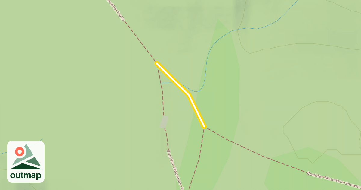 Map of Boulder Mountain Snowmobile Trails