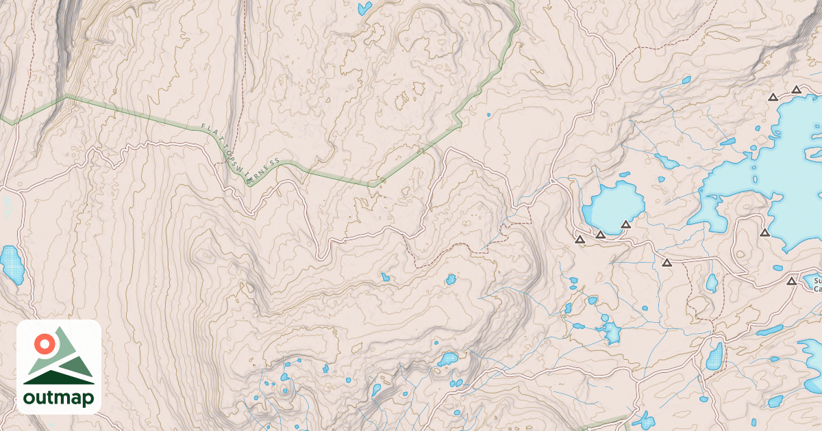 Map of BISON LAKE