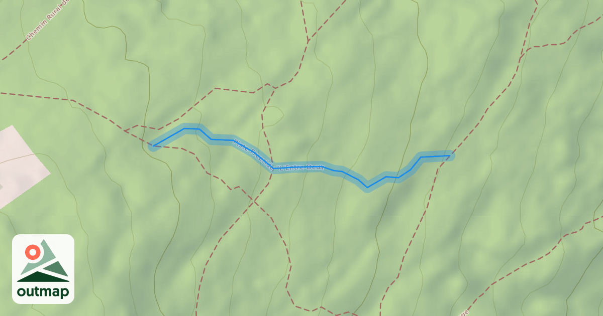 Map of Piste Freeride "L'Entre-Deux