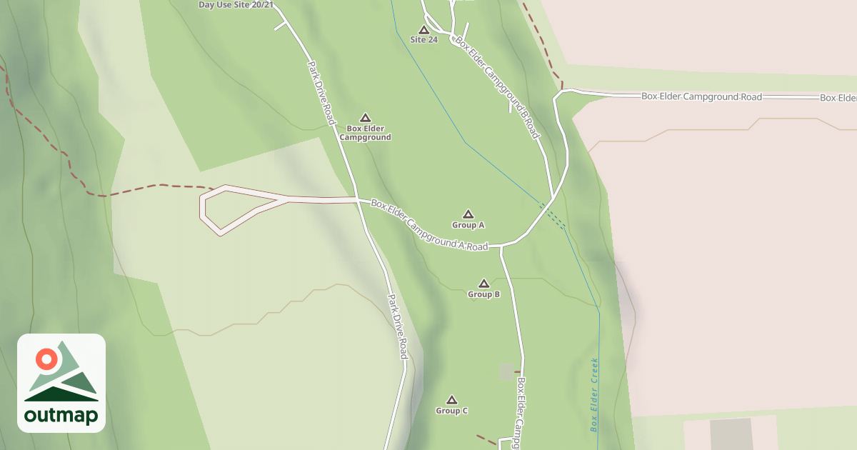 Map of BOX ELDER C G-A