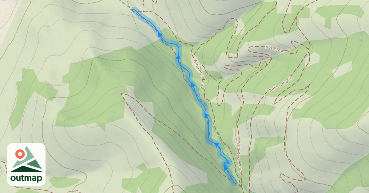 Map of Wild Rose Lower DH
