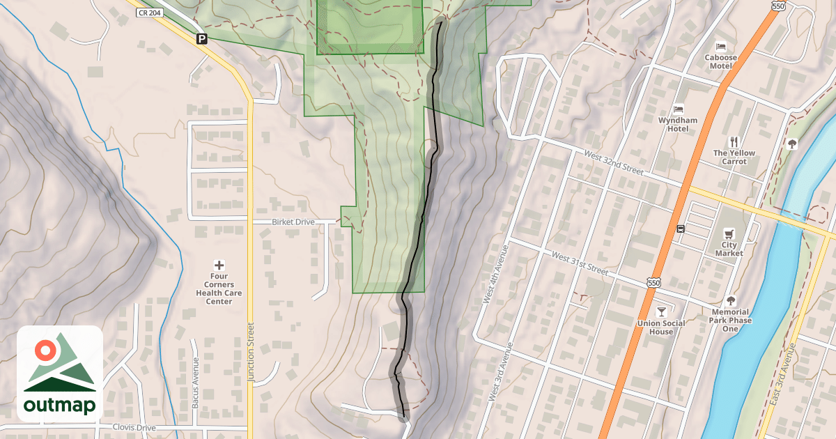 Map of Tanke Verde Trail