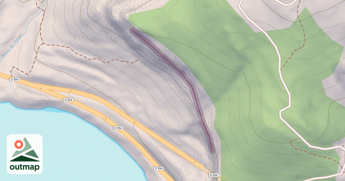 Map of La Roche Haut