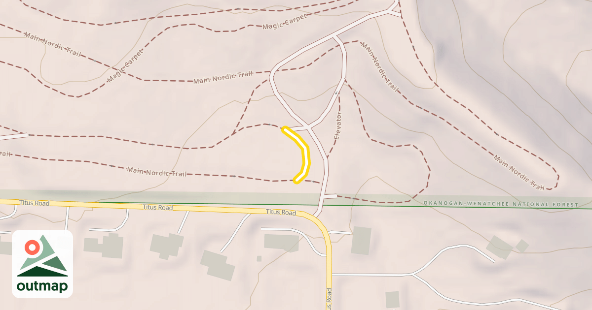 Map of Main Nordic Trail