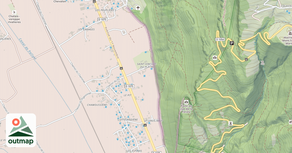 Map of Chemin Vieux