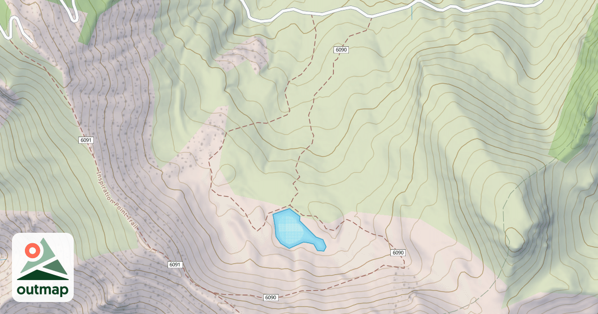 Map of Willard Lake