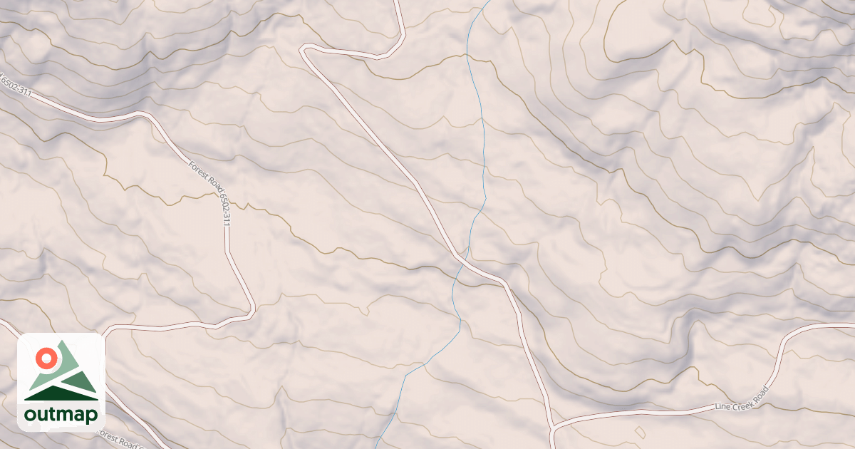 Map of HIDDEN CREEK