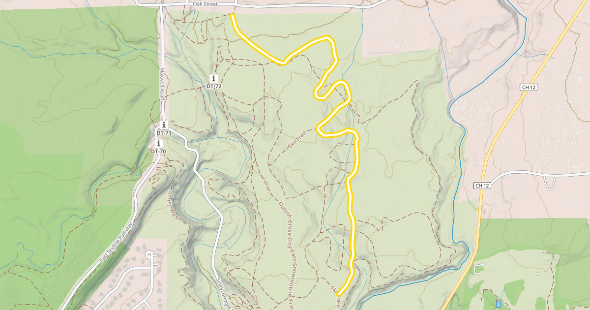 Map preview of Ski Trail